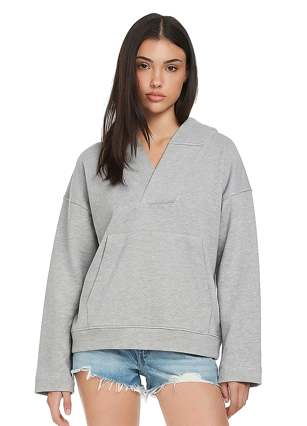Earth Positive Womens V-Neck Hoodie