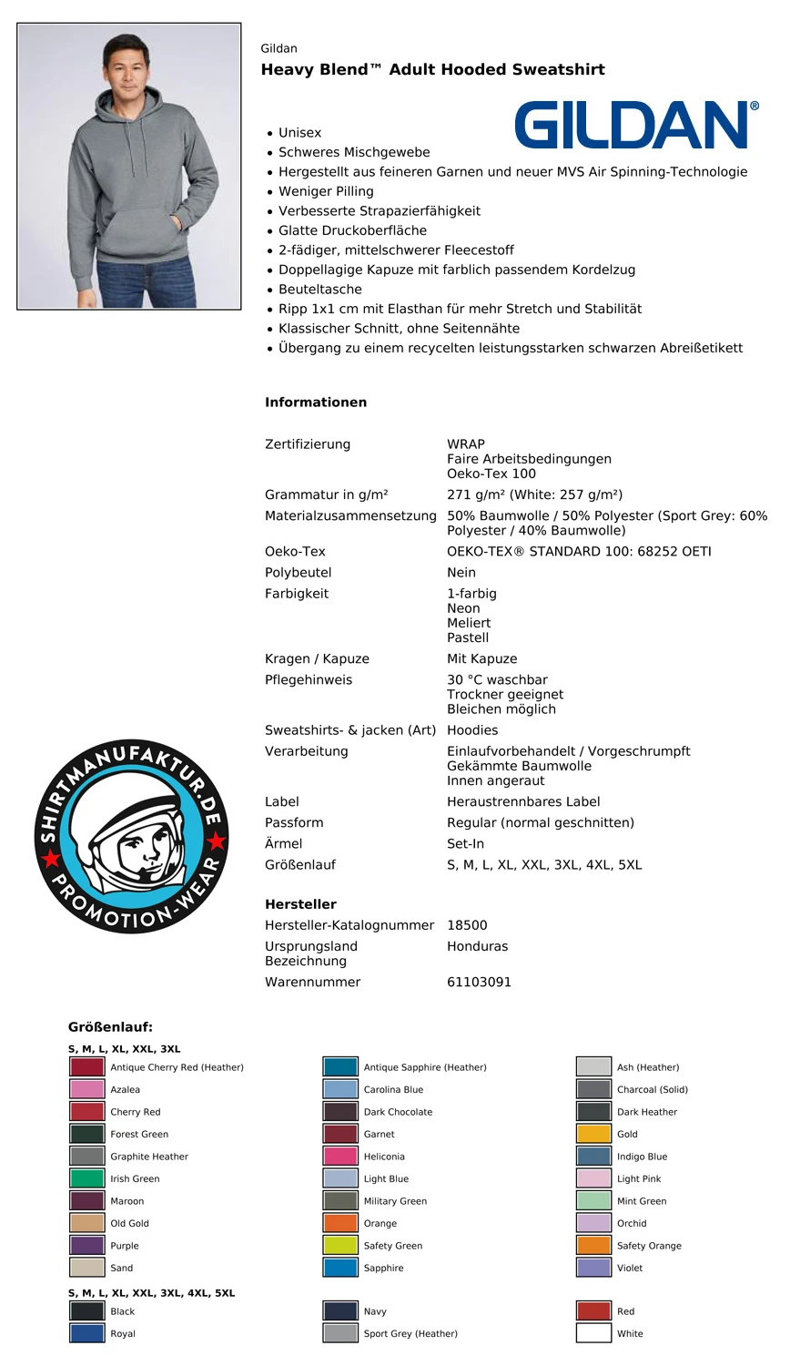 Gildan Heavy Blend Hooded Sweatshirt