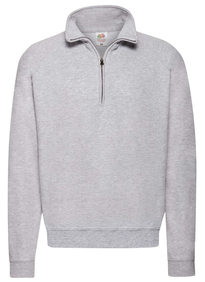 Fruit of the Loom Classic Zip Neck Sweat