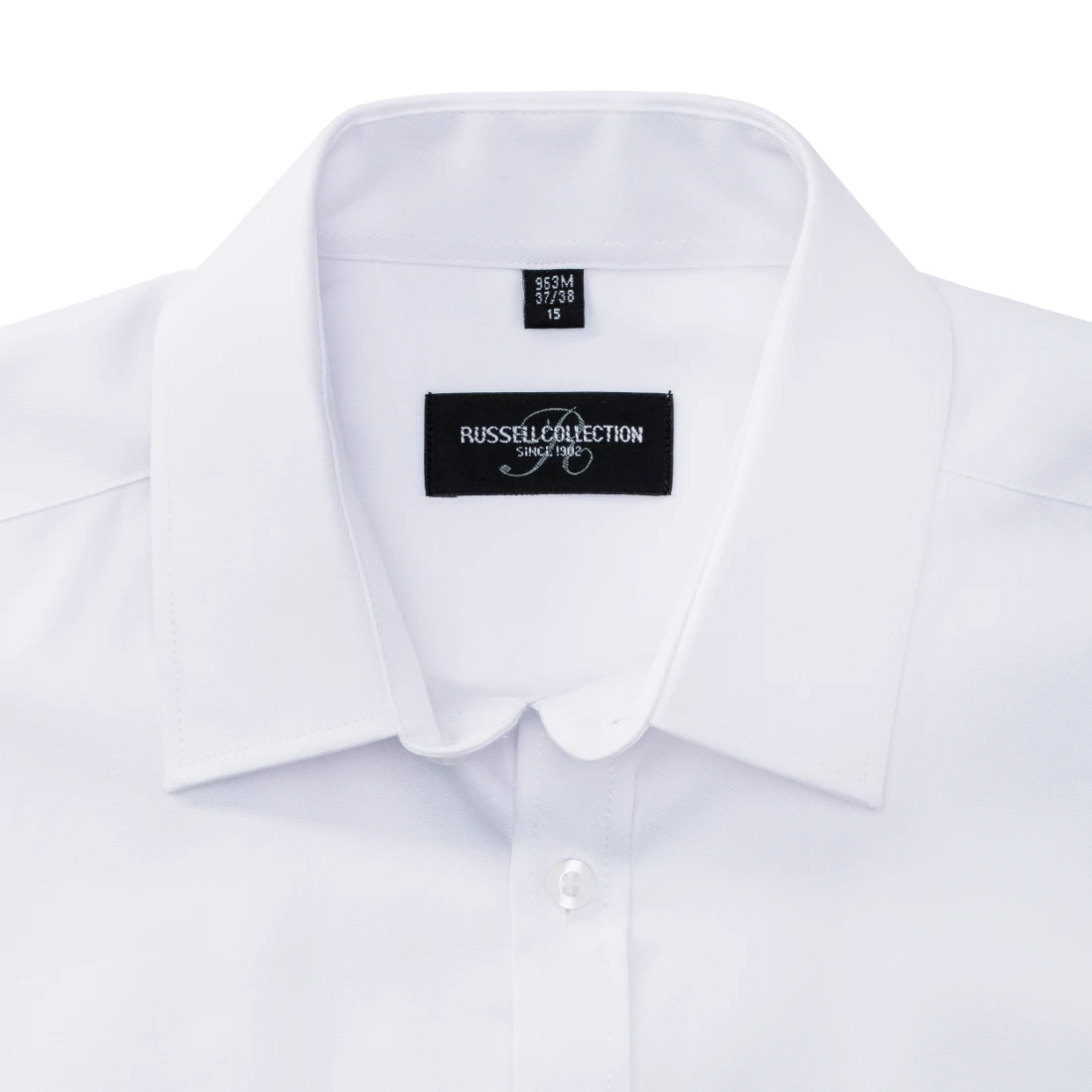 Russell Mens Short Sleeve Tailored Herringbone Shirt