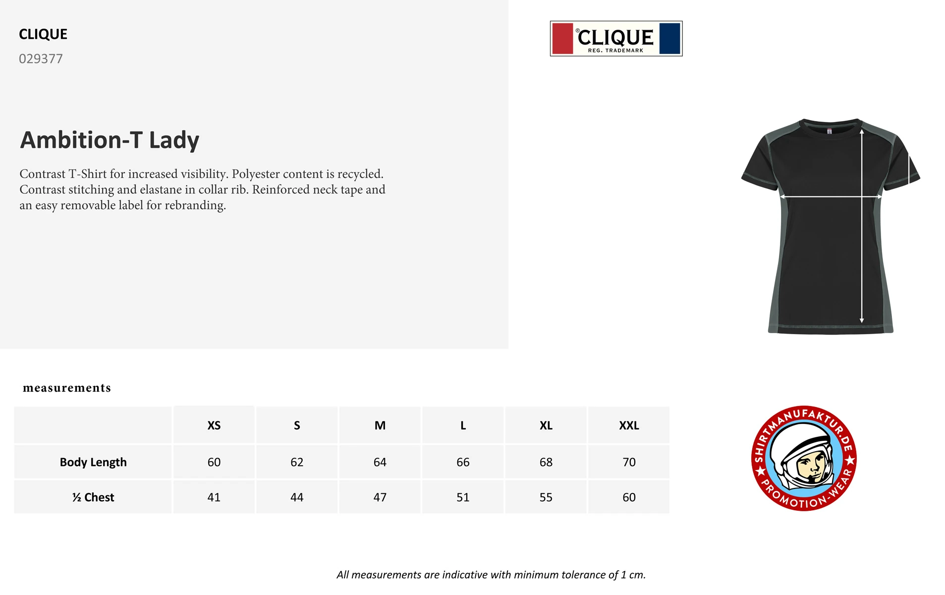 Clique Womens Ambition-T 