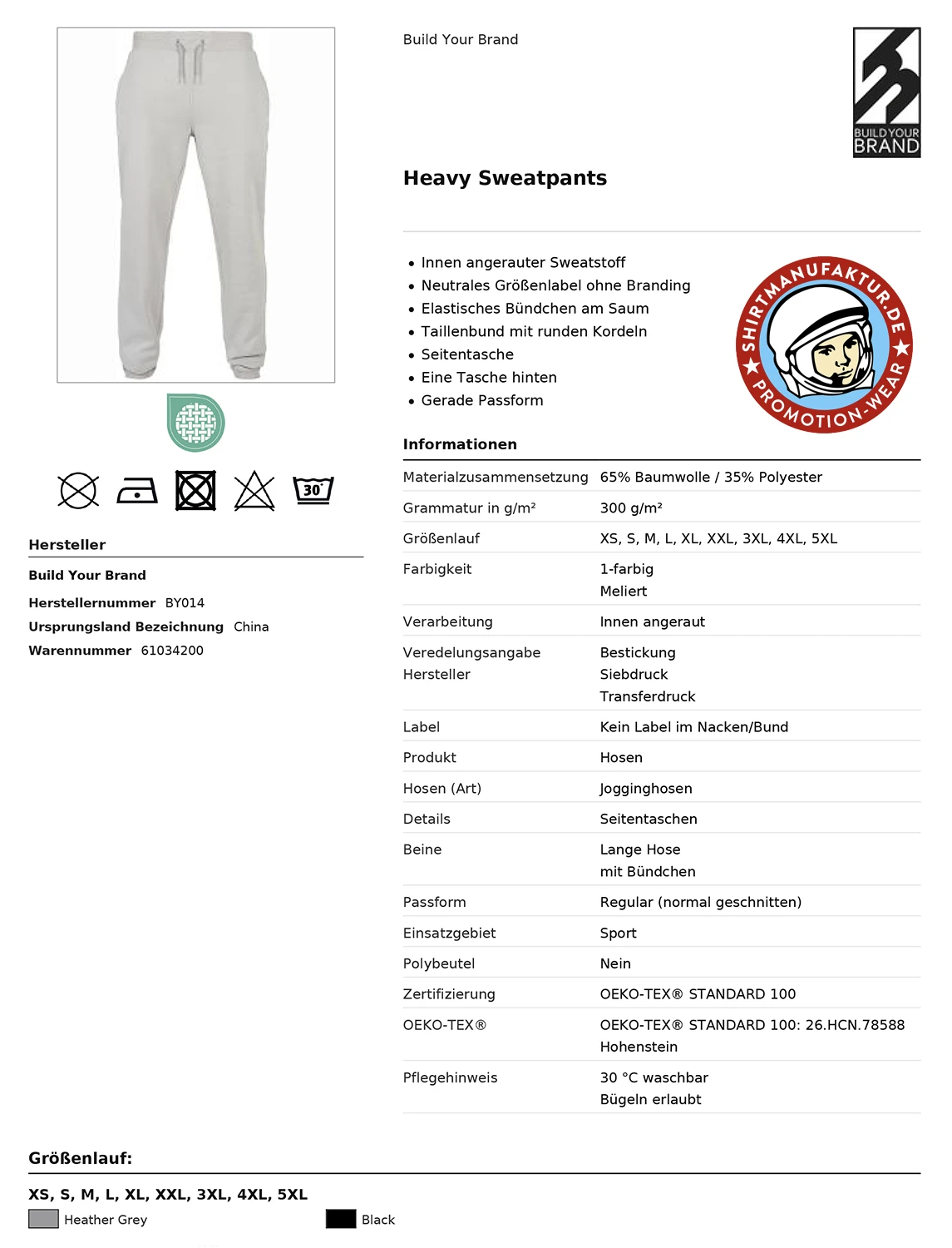 Build Your Brand Heavy Sweatpants