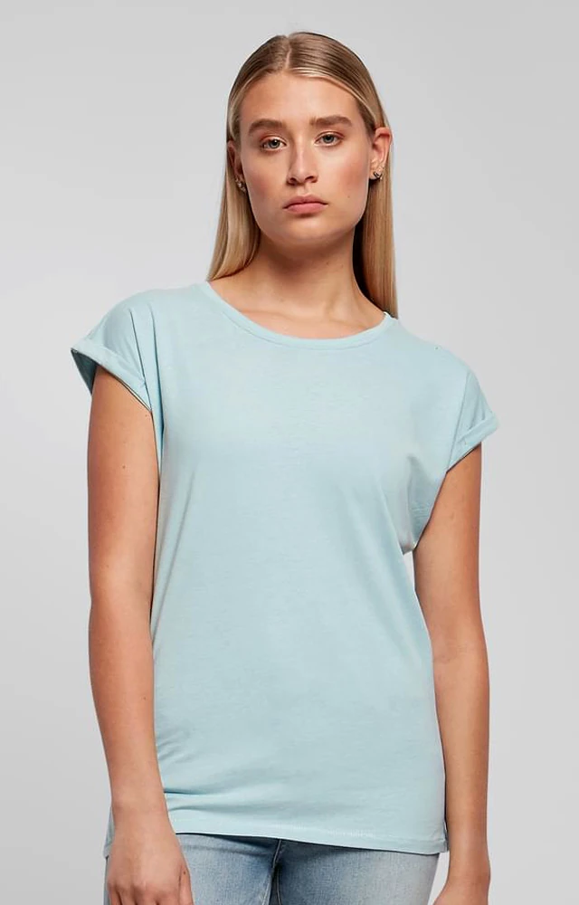 Build Your Brand Ladies Extended Shoulder Tee