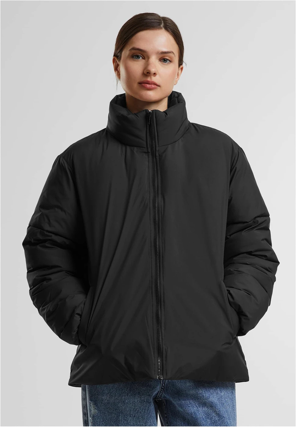 Build Your Brand Ladies Loose Puffer Jacket
