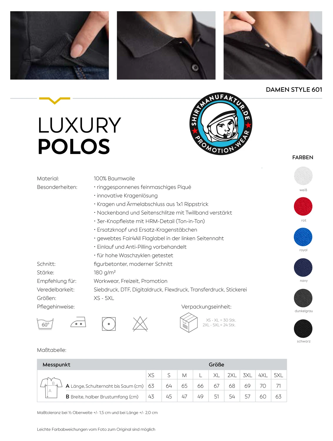 HRM Womens Luxury Polo