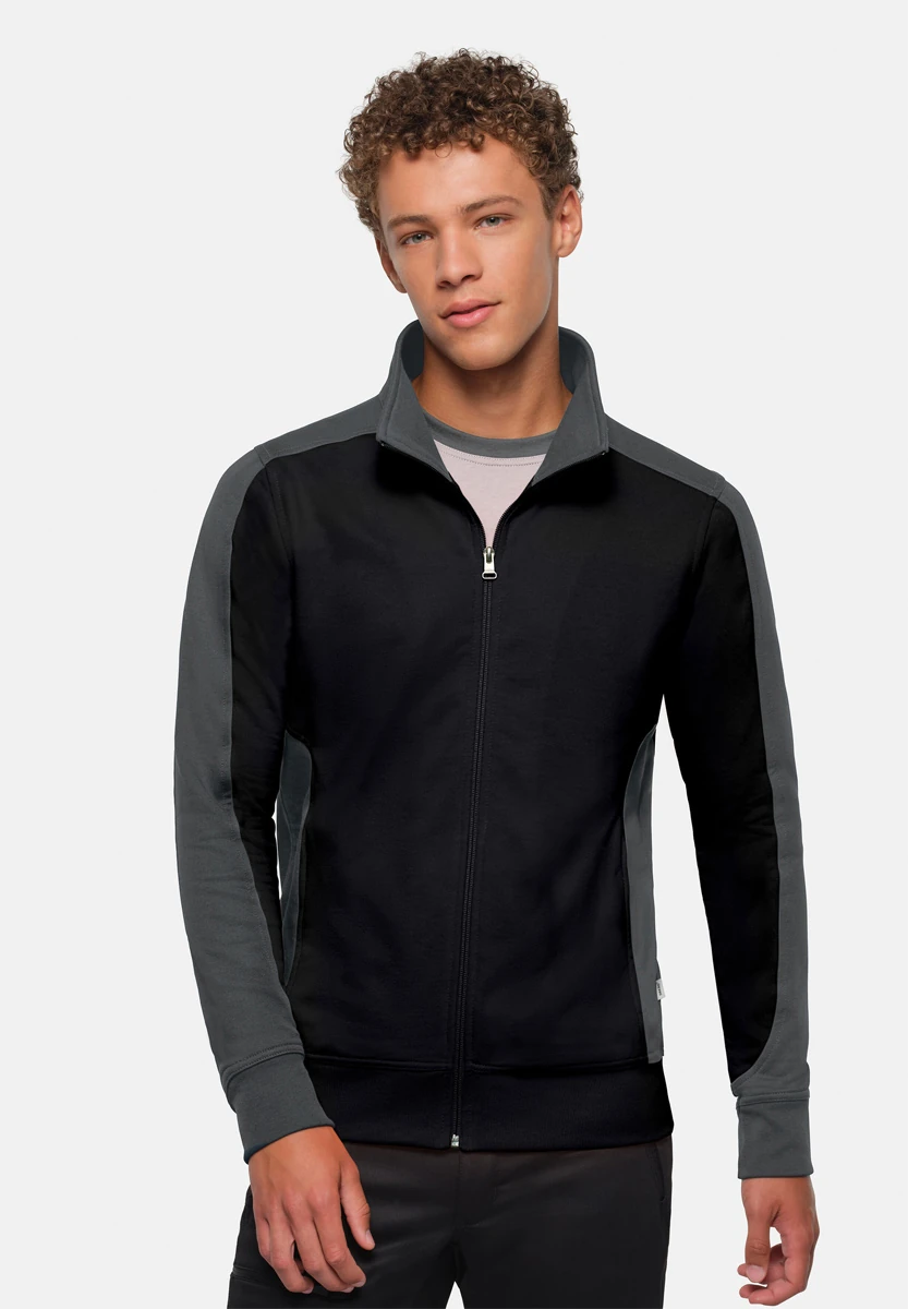 Hakro Sweatjacke Contrast Mikralinar 