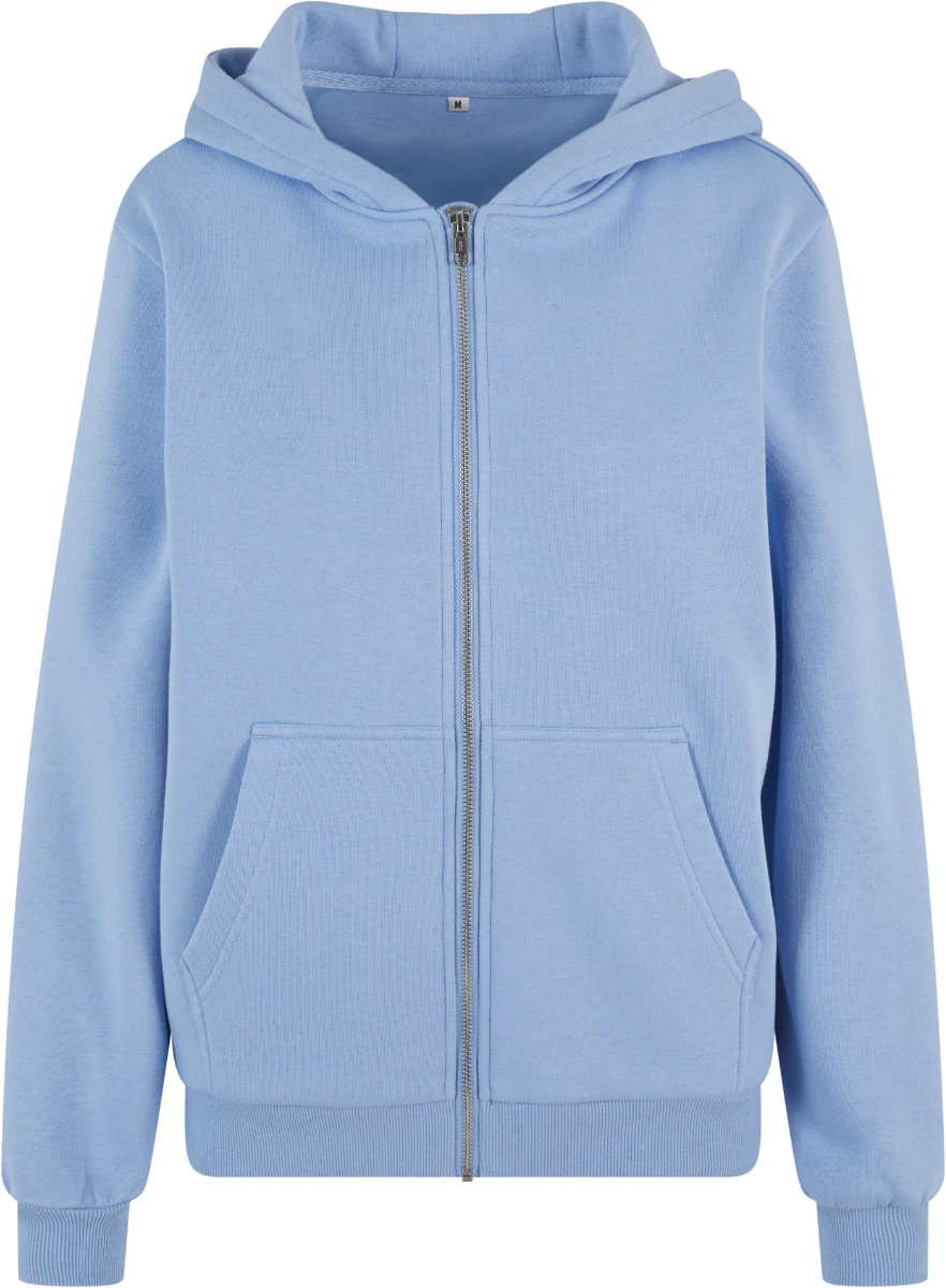 Build Your Brand Ladies Fluffy Zip Hoody