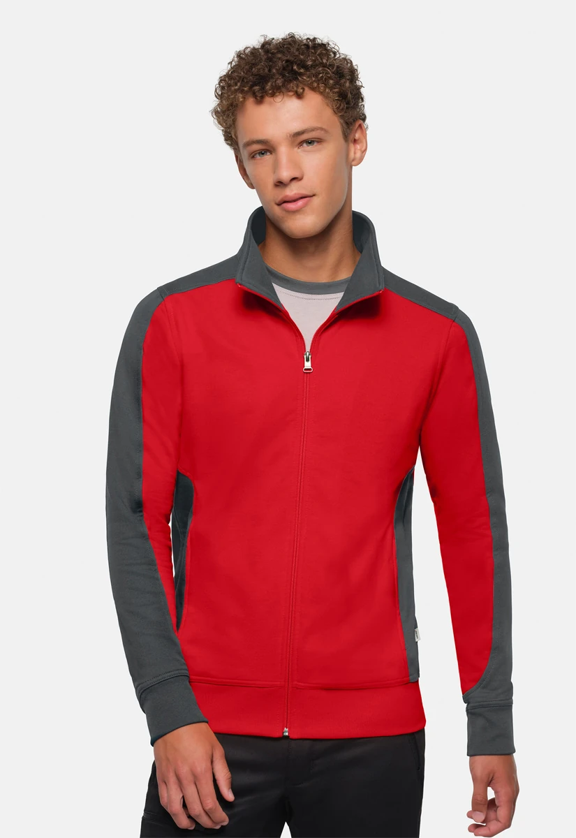 Hakro Sweatjacke Contrast Mikralinar 