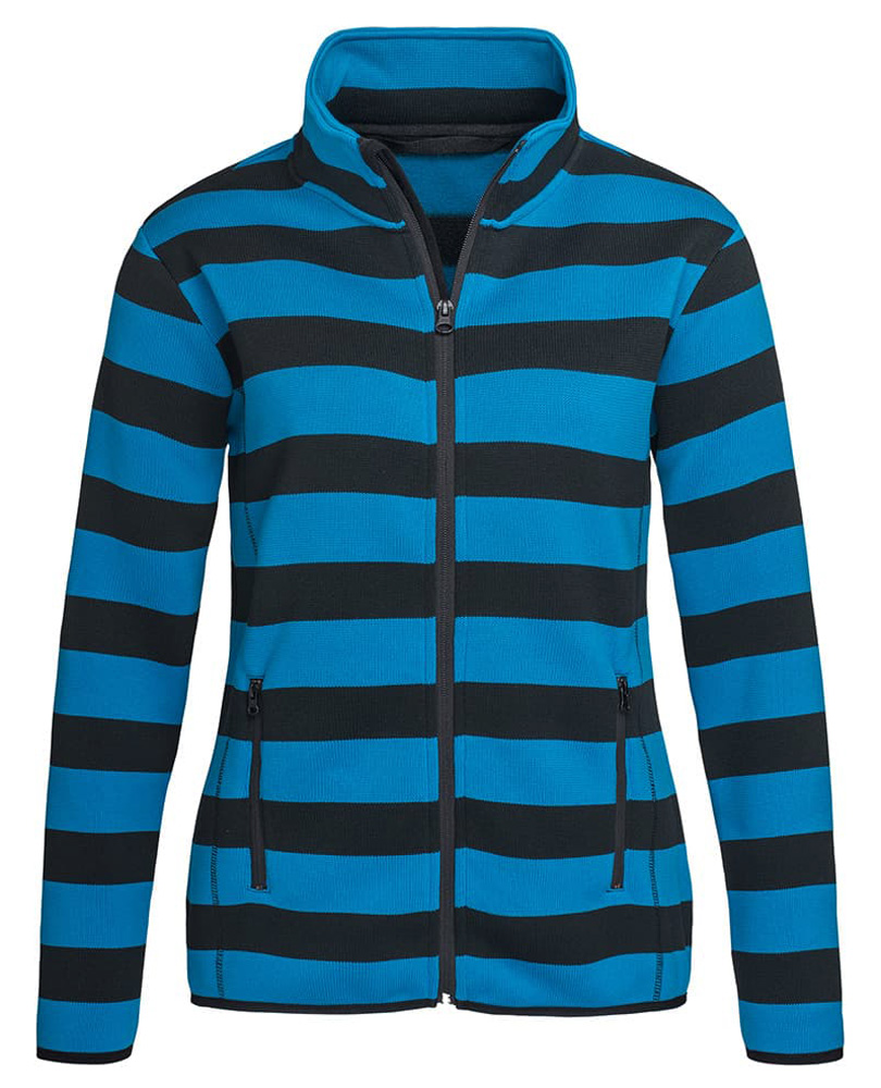 Stedman Women Striped Fleece Jacket