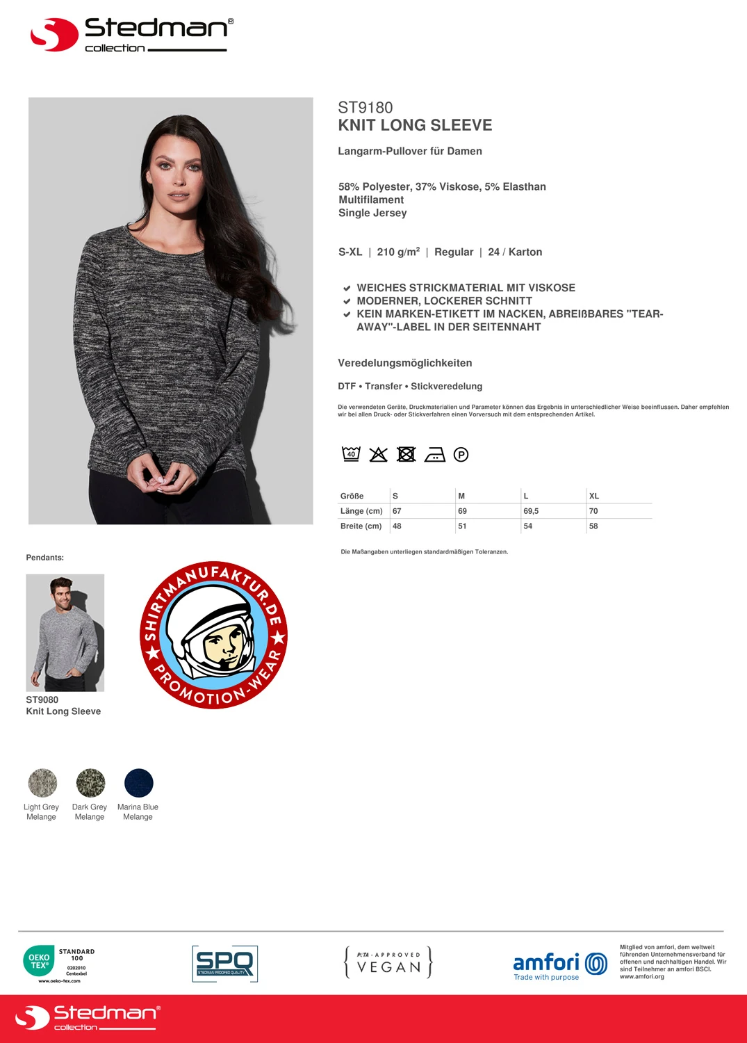 Stedman Women Knit Longsleeve