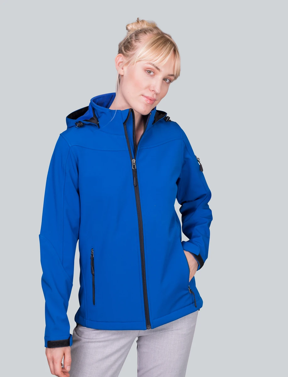 HRM Womens Hooded Softshell Jacket