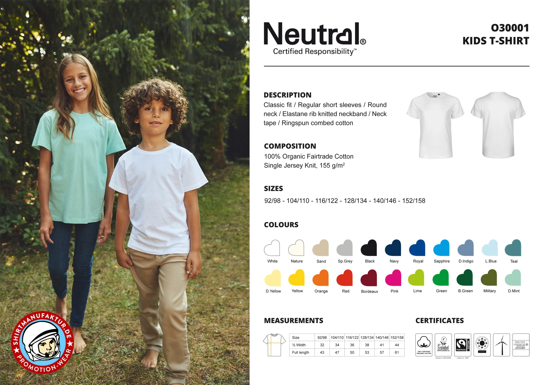 Neutral Kids Short Sleeve T-Shirt