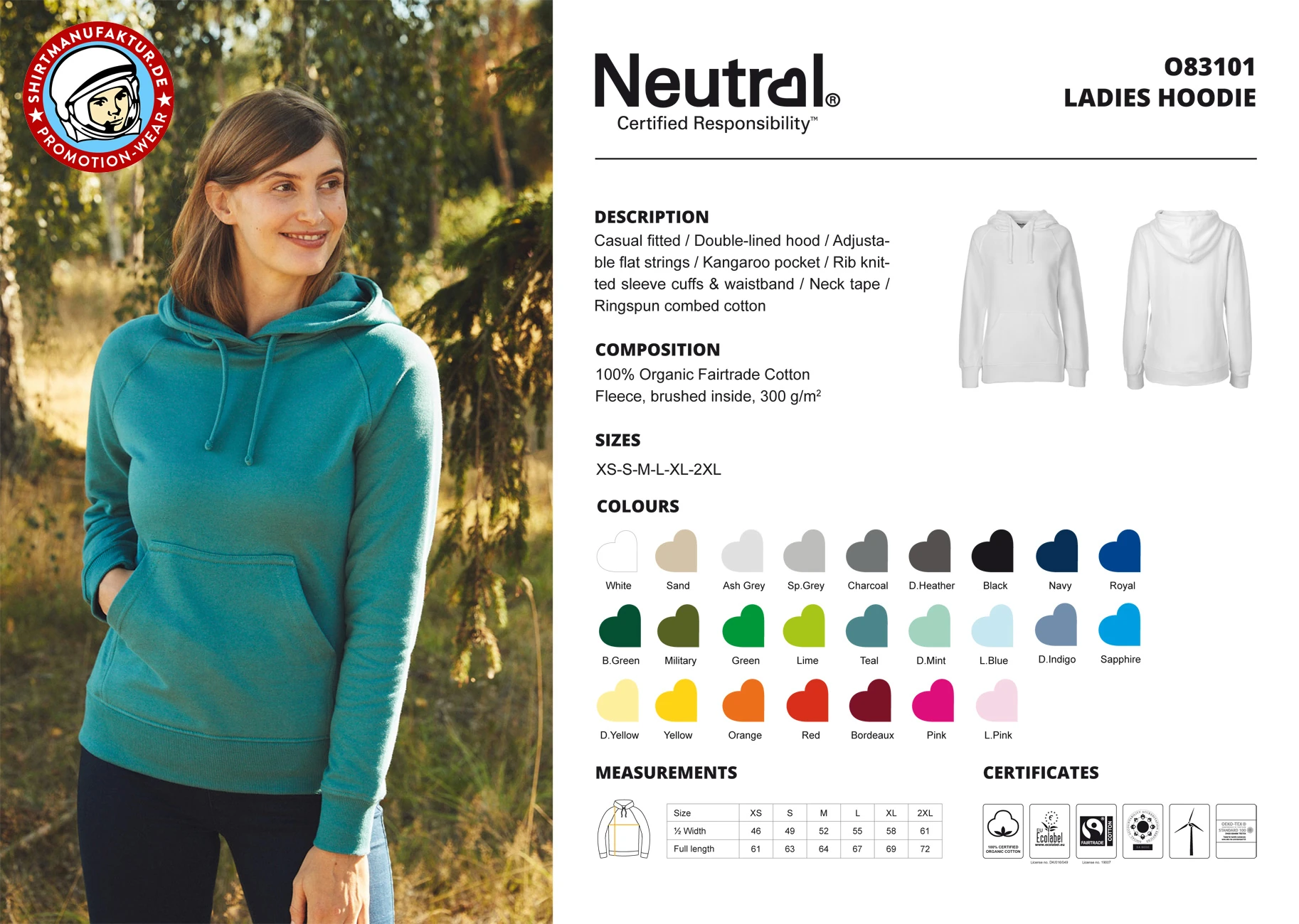Neutral Ladies Hoodie