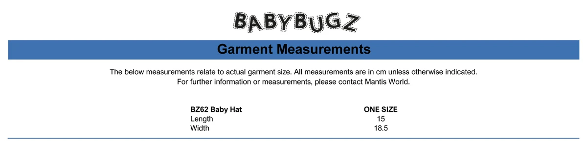 Babybugz Baby Hat