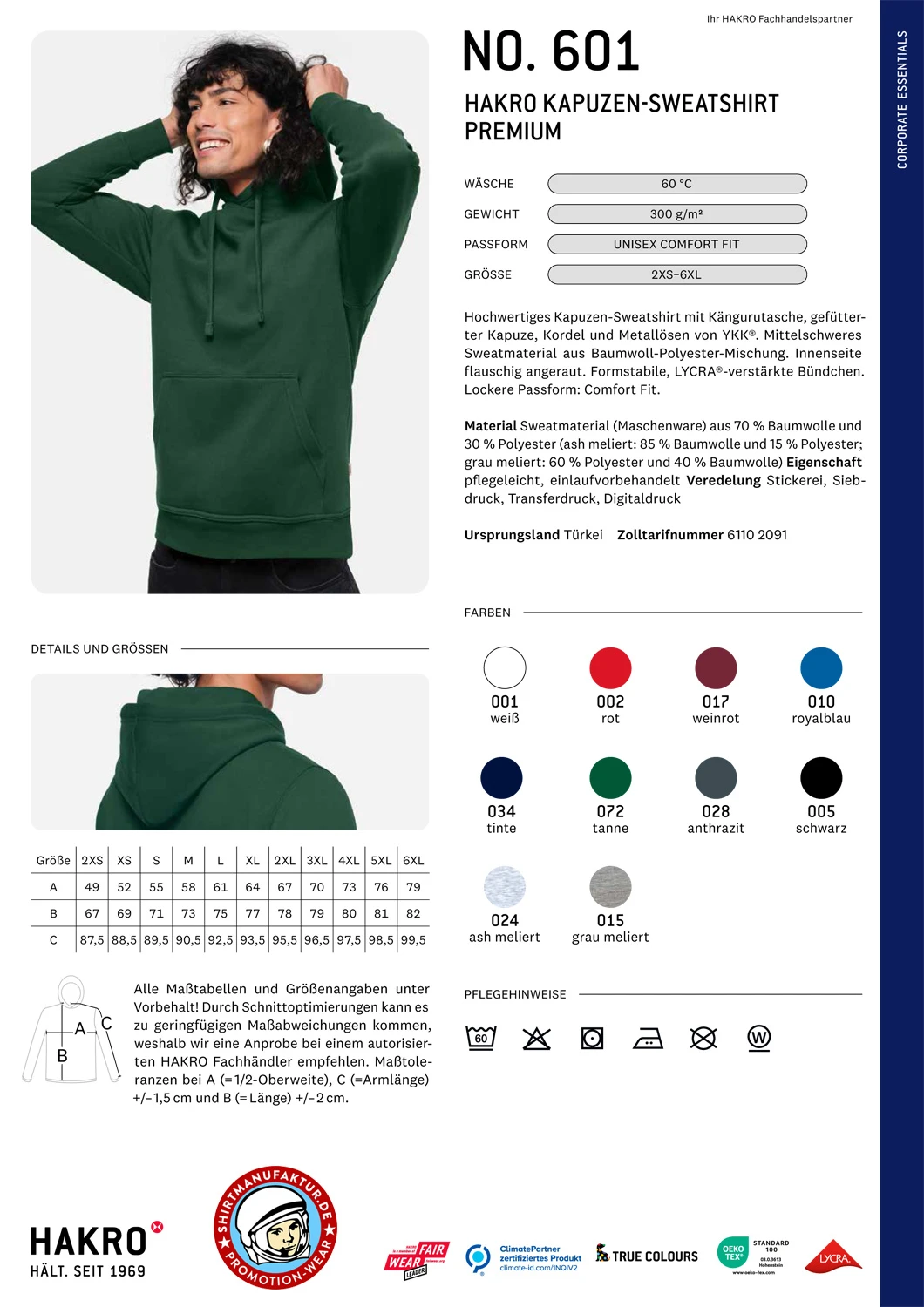 Hakro Hooded Sweater Premium Hakro Hooded Sweater Premium