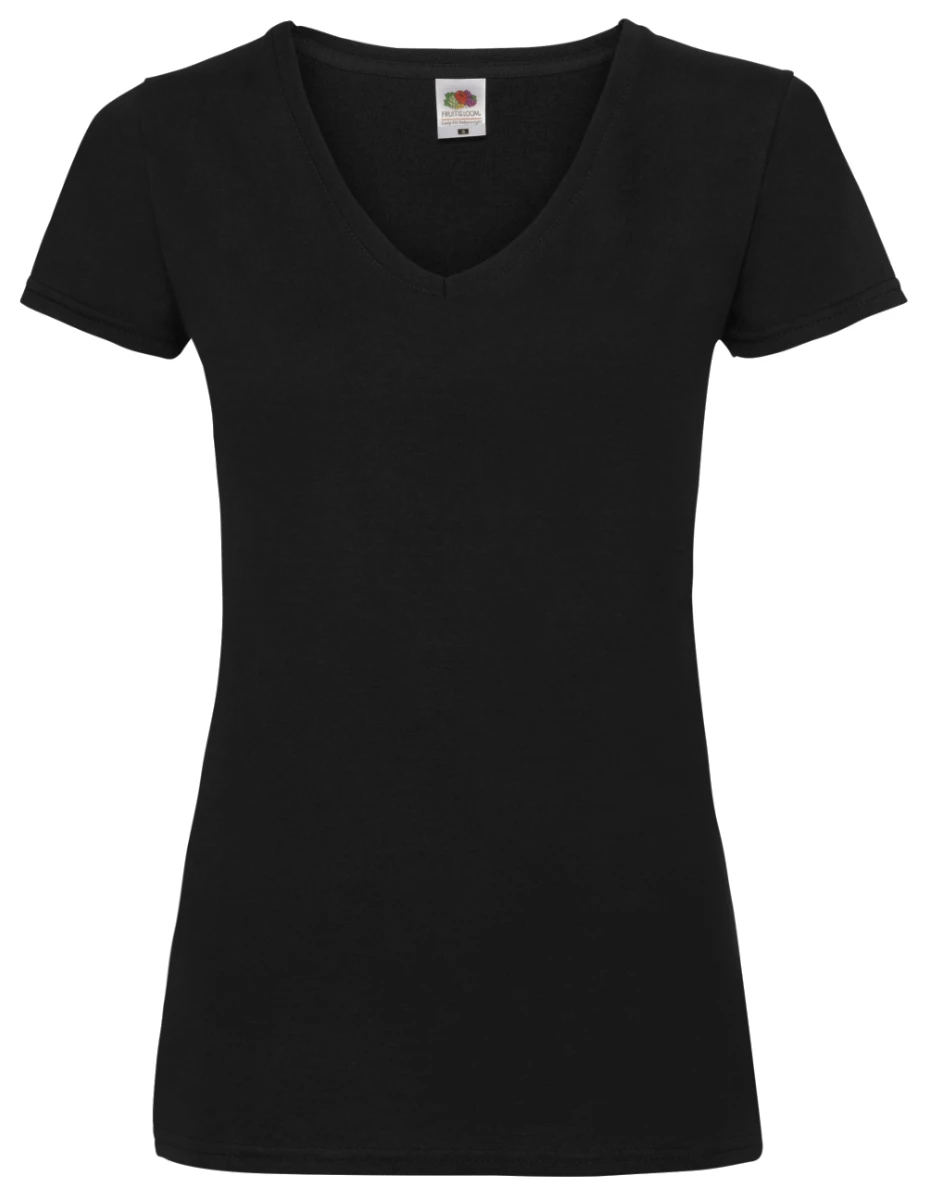 Fruit of the Loom Ladies Valueweight V-Neck T 