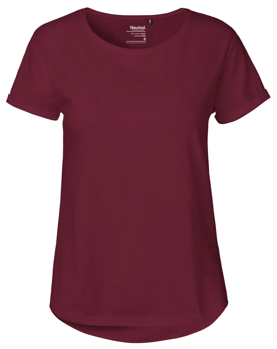 Neutral Ladies Roll Up Sleeve T-Shirt
