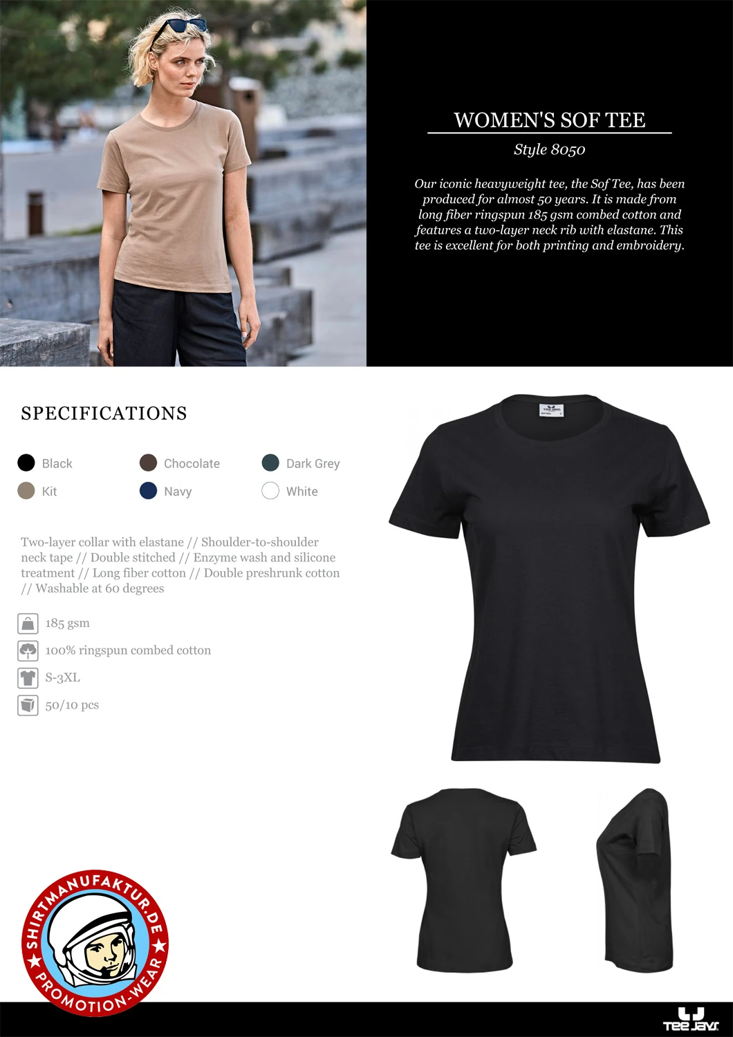 Tee Jays Womens Sof Tee