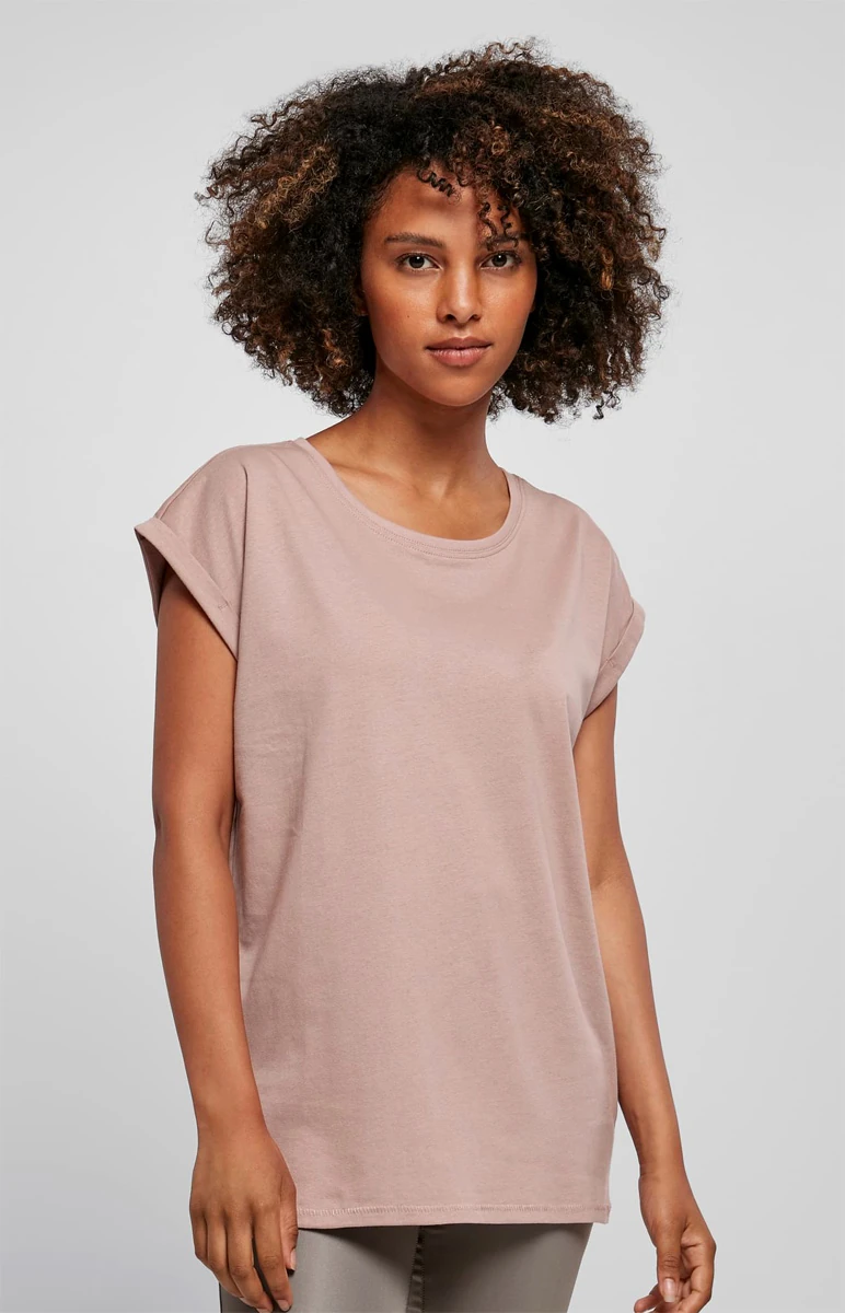Build Your Brand Ladies Extended Shoulder Tee