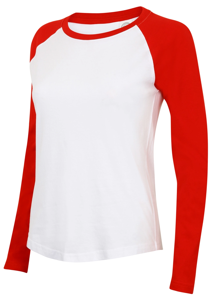 SkinniFit Womens Long Sleeved Baseball T