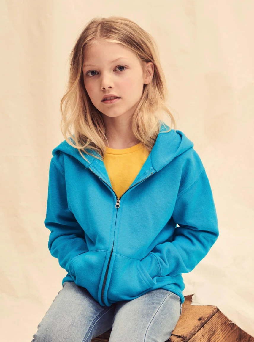 Fruit of the Loom Kids Classic Hooded Sweat Jacket