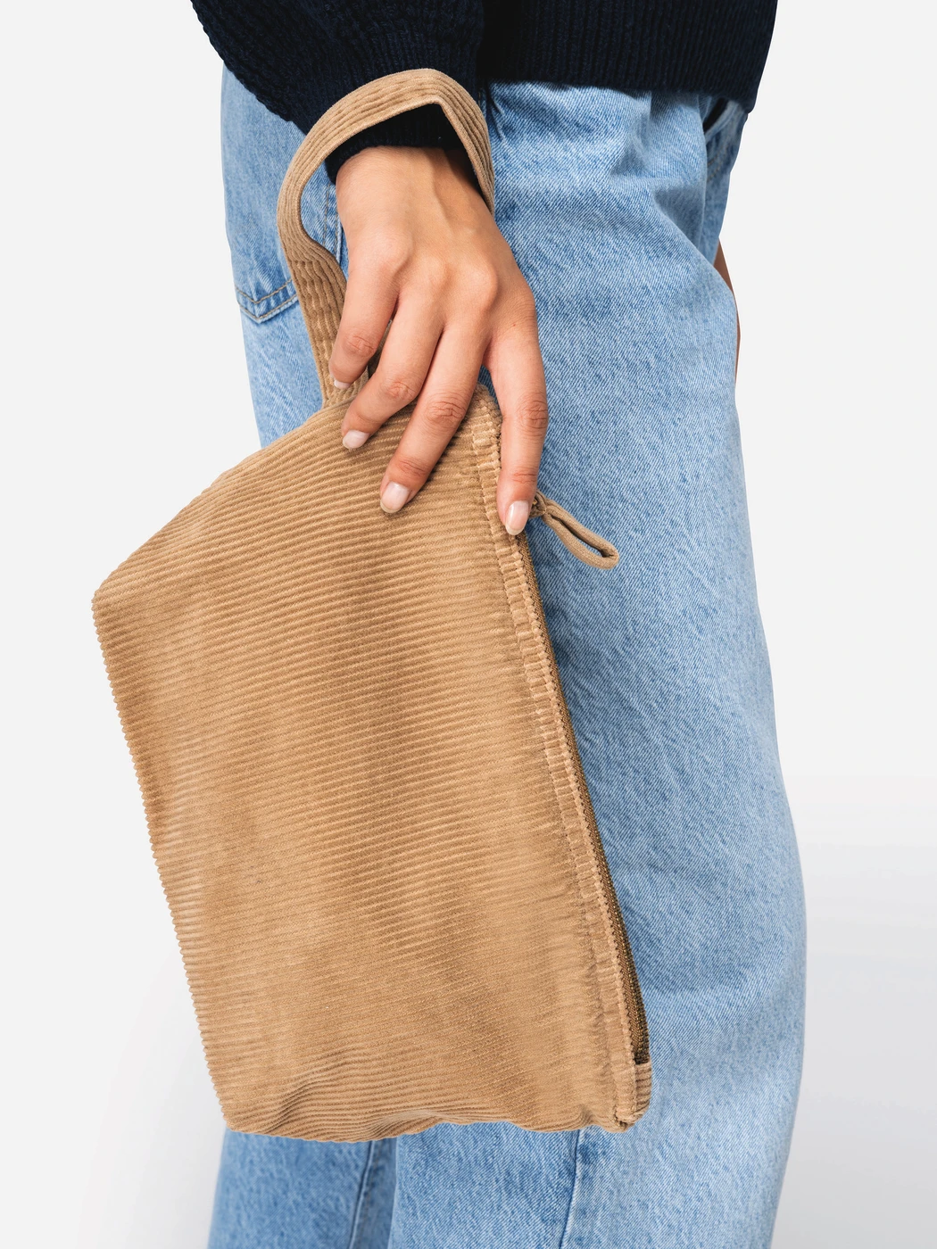 Native Spirit Corduroy Washed Handle Pouch