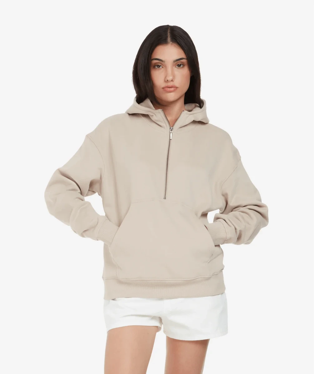 Earth Positive Womens Half-Zip Hoodie