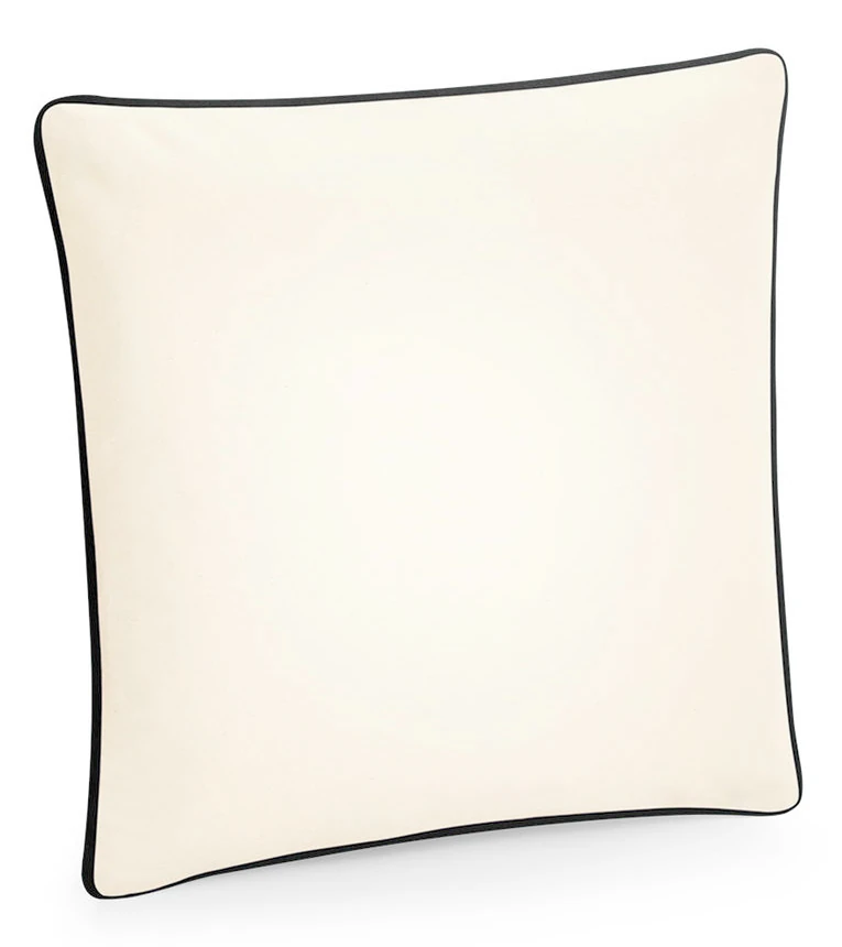 Westford Mill Fairtrade Cotton Piped Cushion Cover