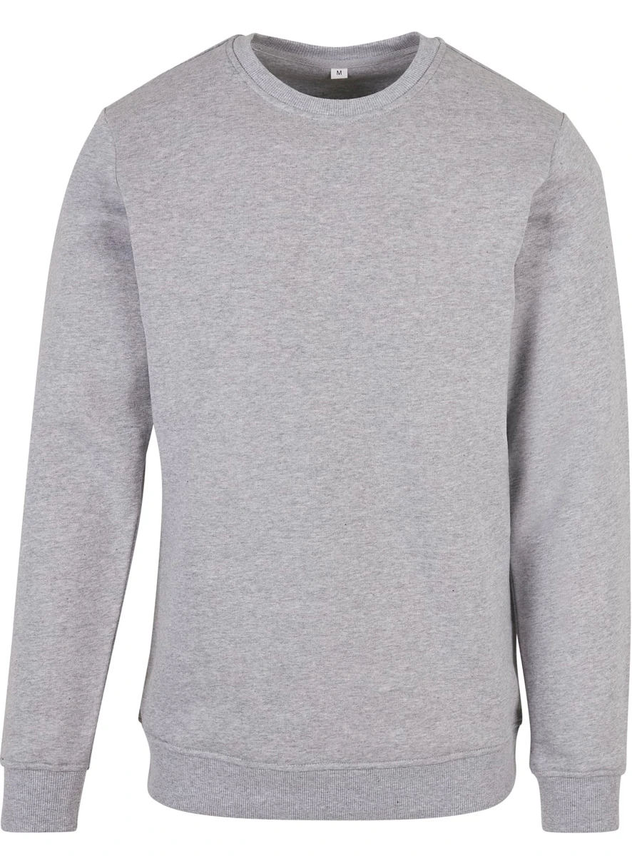 Build Your Brand, Organic Basic Sweatshirt BY173, graumeliert