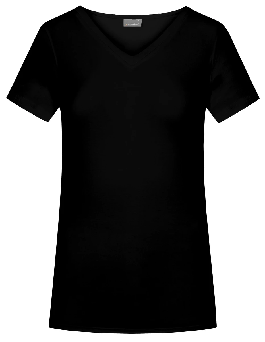 Promodoro Womens Slim Fit V-Neck-T Long