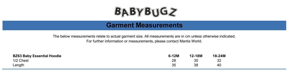 Babybugz Baby Essential Hoodie