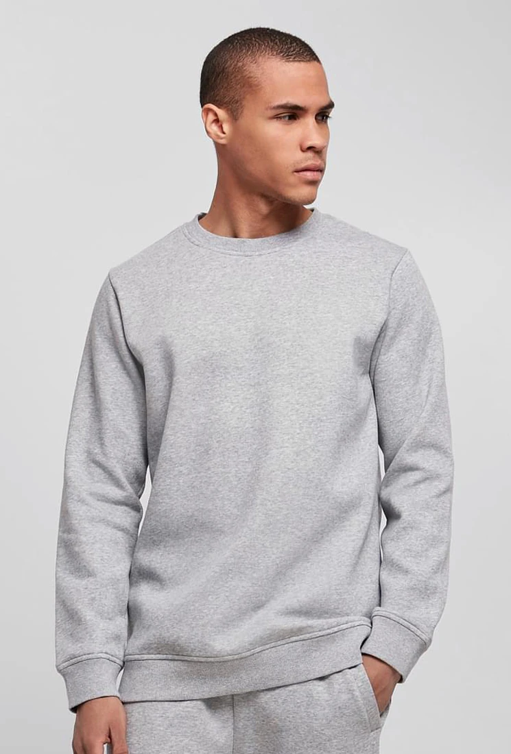 Build Your Brand, Organic Basic Sweatshirt BY173, heather grey