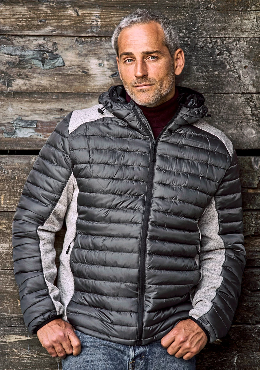 Tee Jays Mens Hooded Outdoor Crossover Jacket