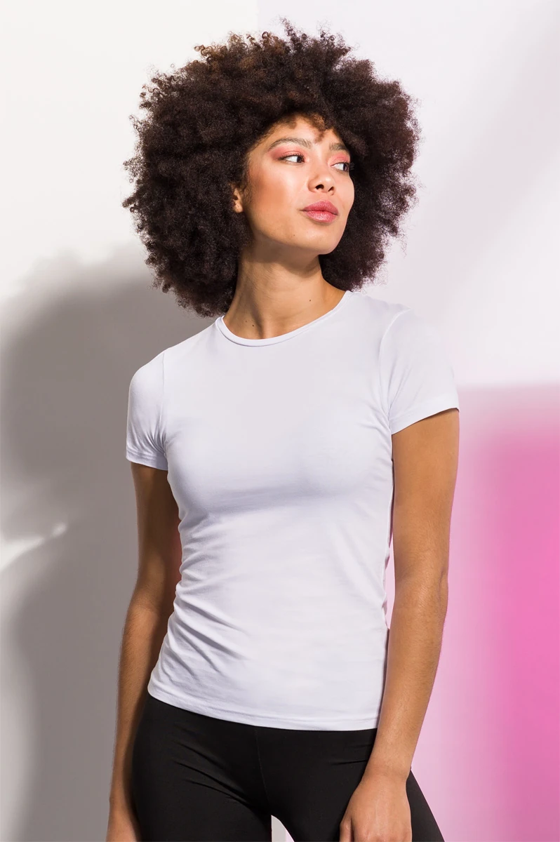 SkinniFit Womens Feel Good Stretch T