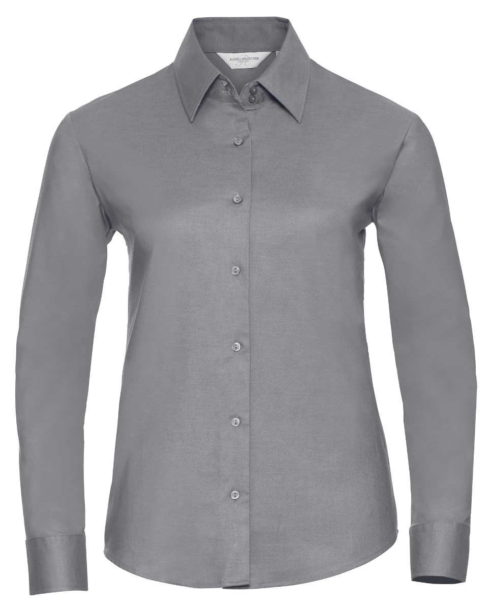 Russell Ladies Long Sleeve Tailored Oxford Blouse