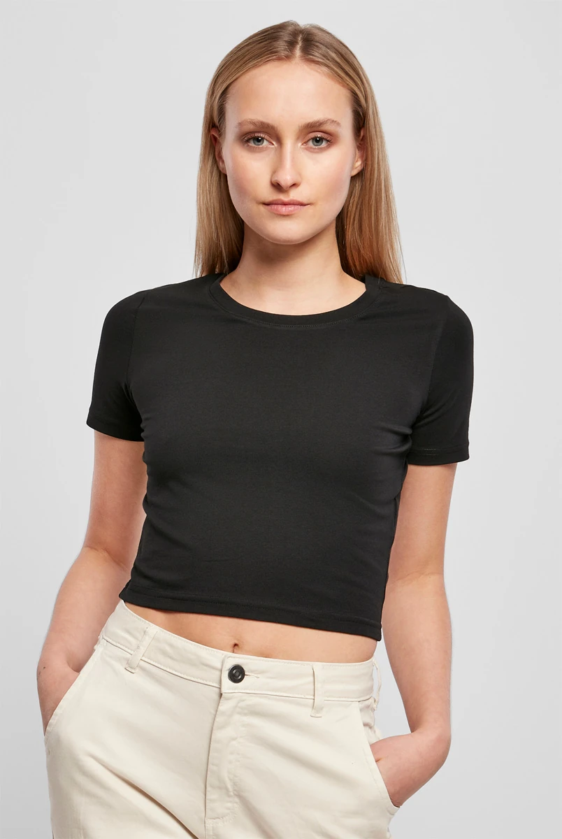Build Your Brand Ladies Cropped Tee