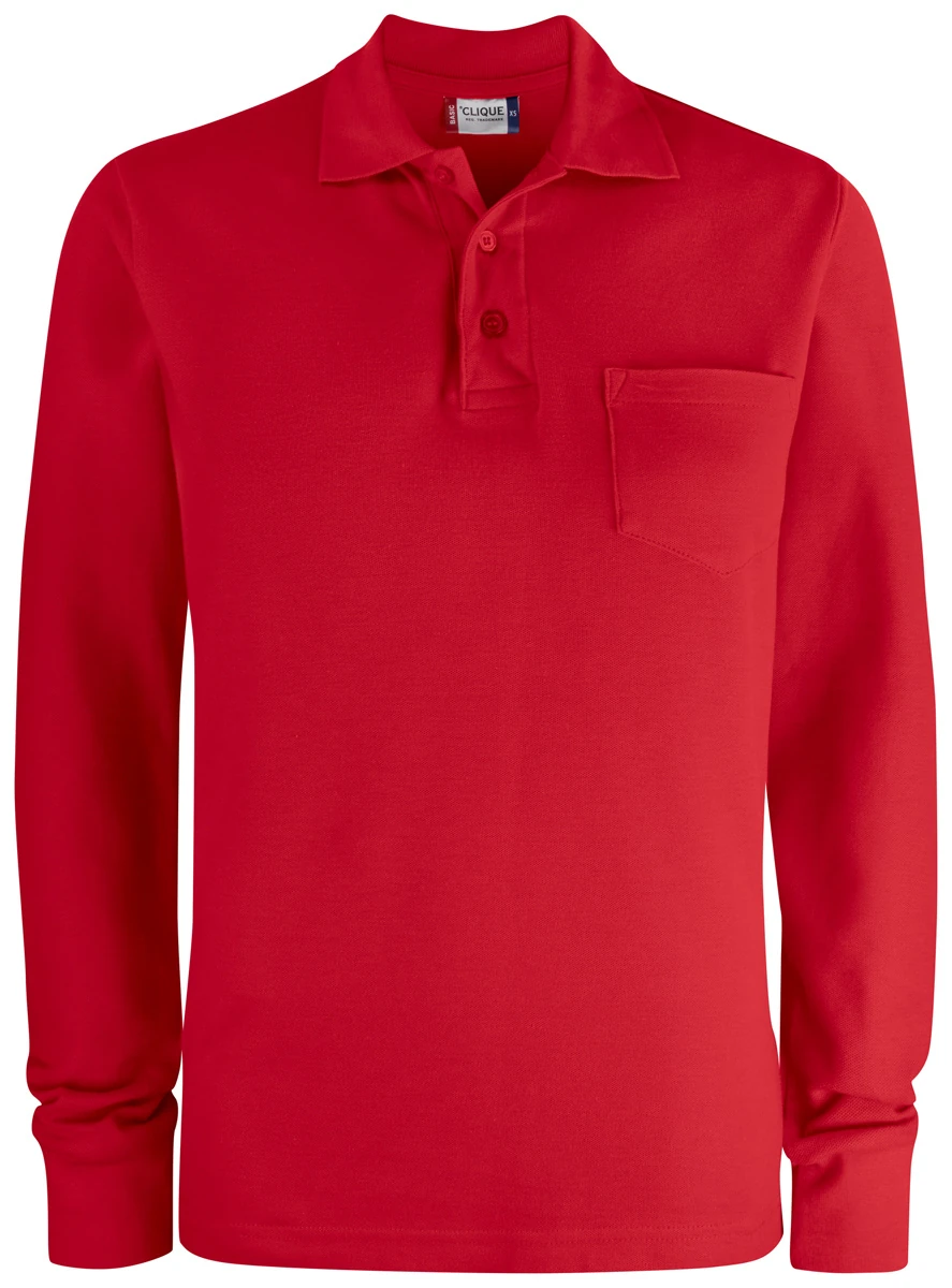 Clique Basic Polo Pocket Longsleeve
