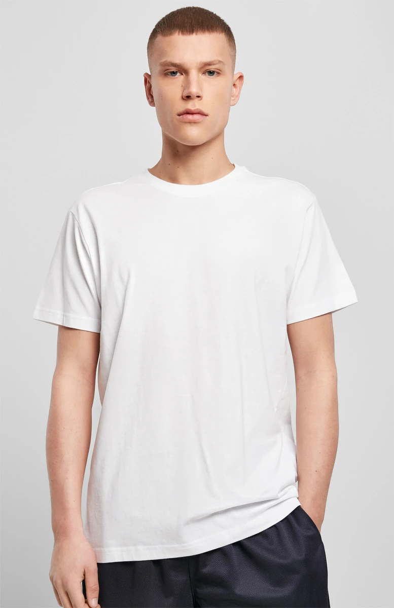 Build Your Brand, Back Seam Tee BY133, white