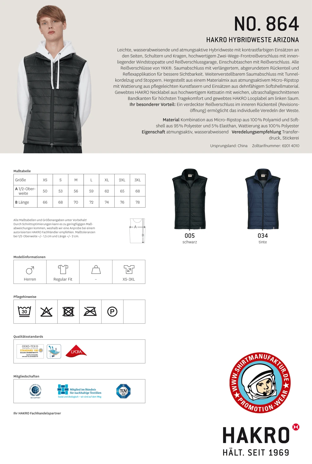 Hakro Hybrid Vest Contrast