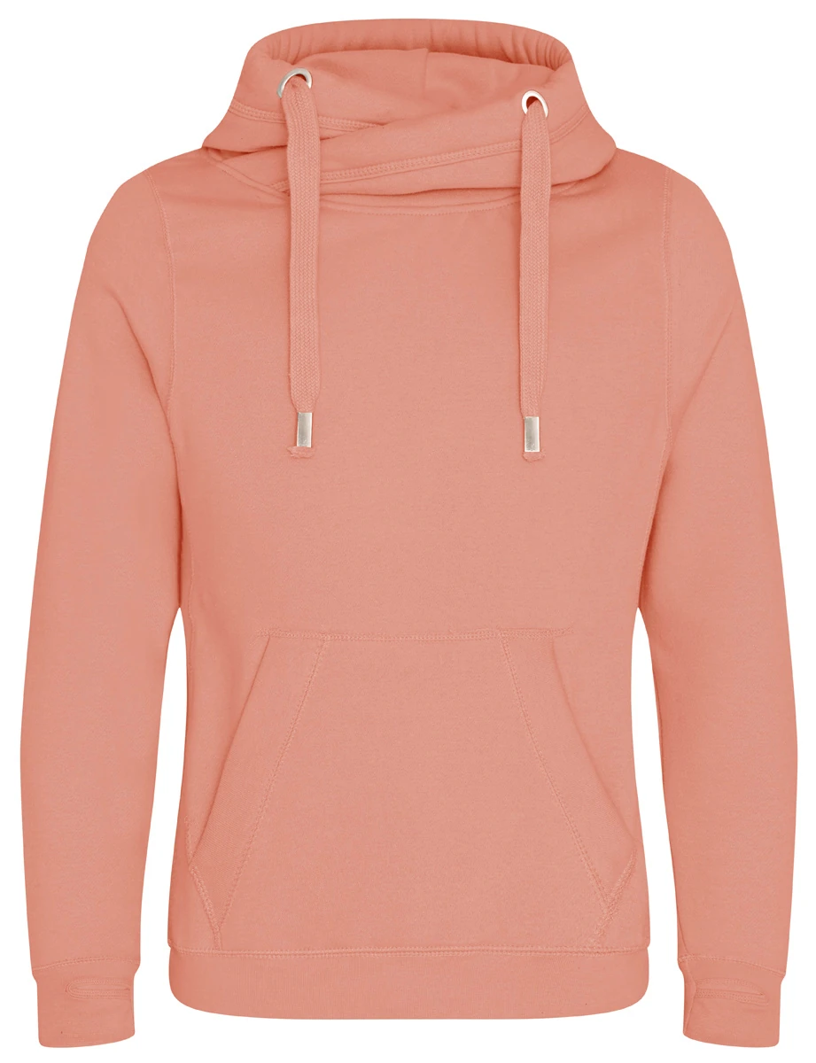Just Hoods Cross Neck Hoodie
