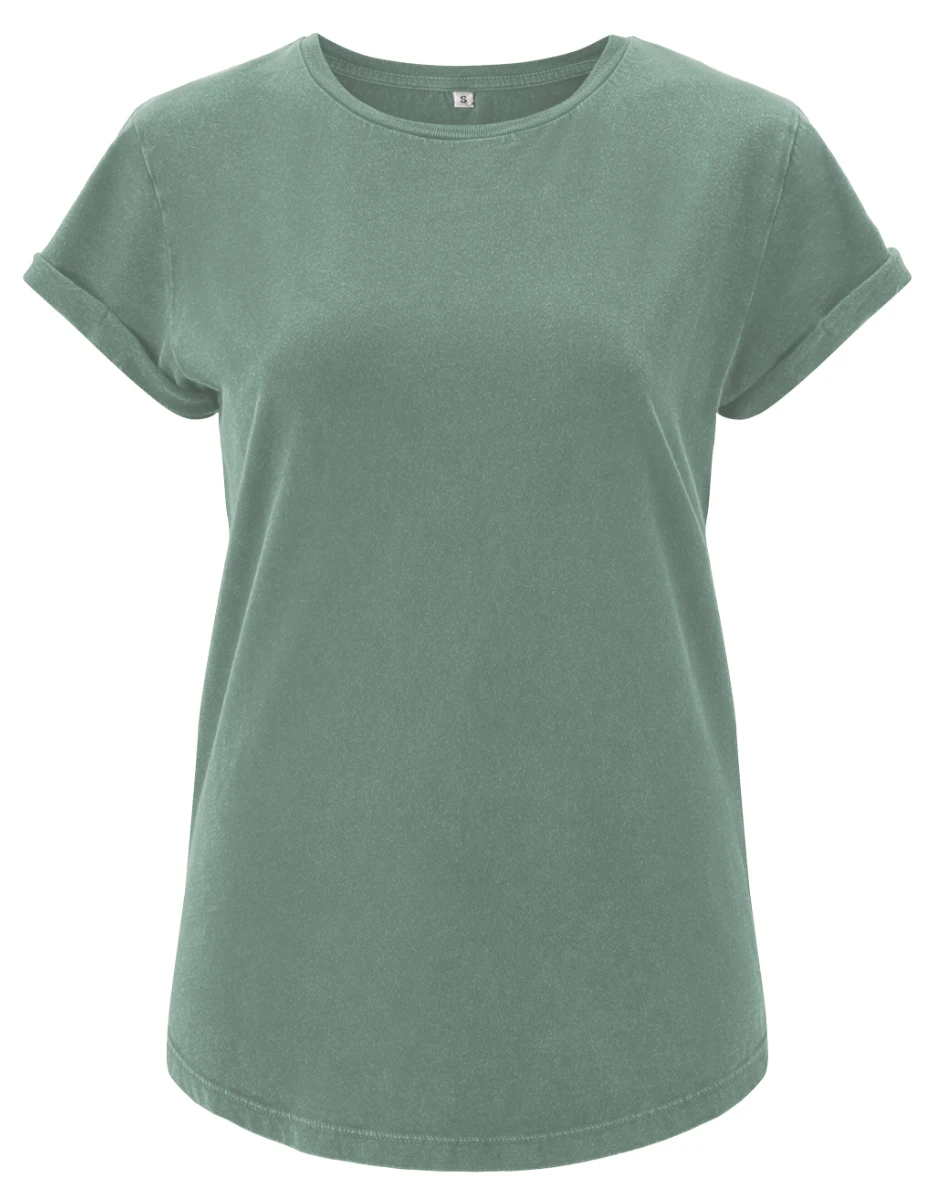 Earth Positve Womens Rolled Sleeve T-Shirt