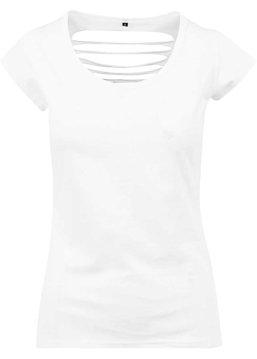 Build Your Brand Ladies Back Cut Tee