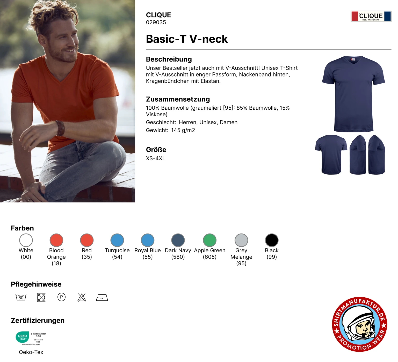 Clique Basic-T V-Neck