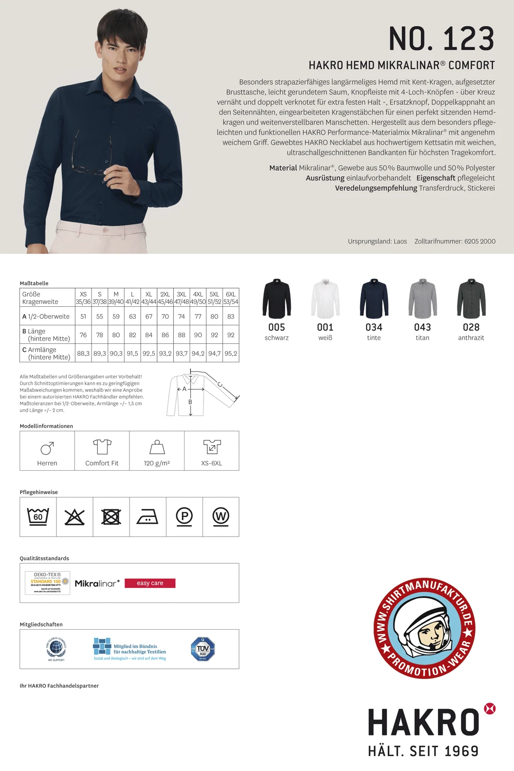 Hakro Mikralinar Shirt Hakro Mikralinar Shirt