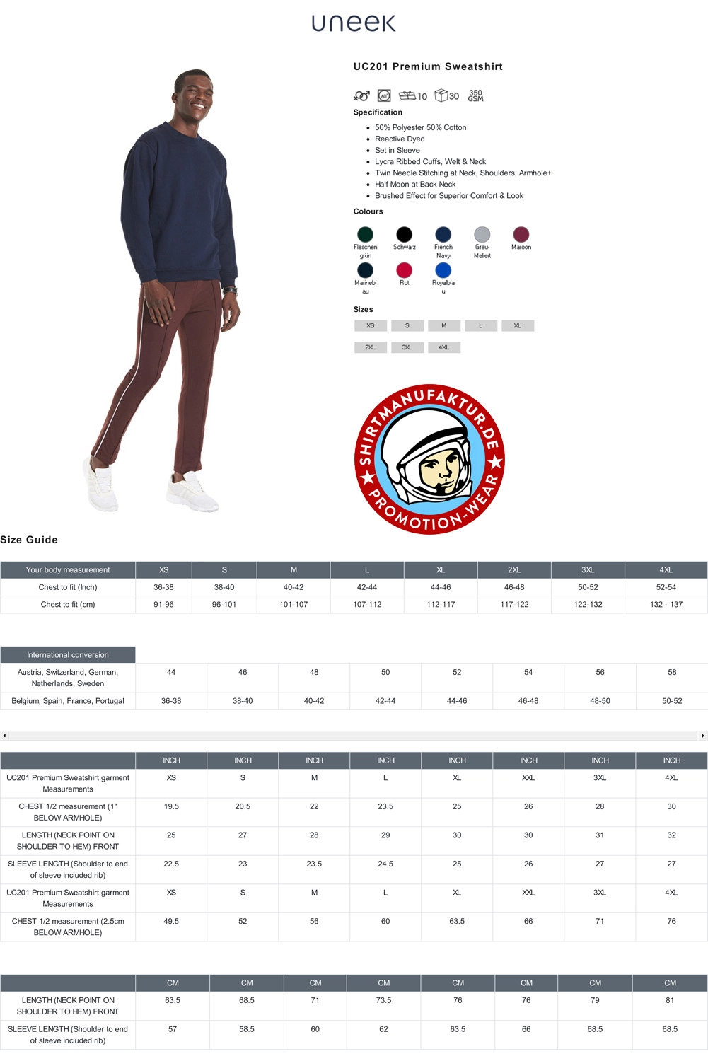 Uneek Premium Sweatshirt