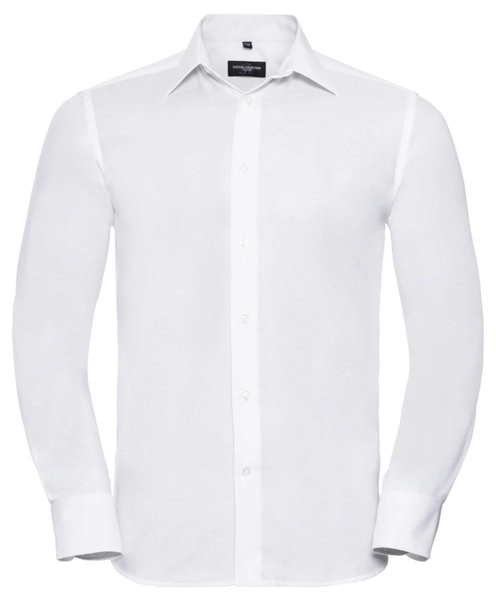 Russell Mens Longsleeve Tailored Oxford Shirt