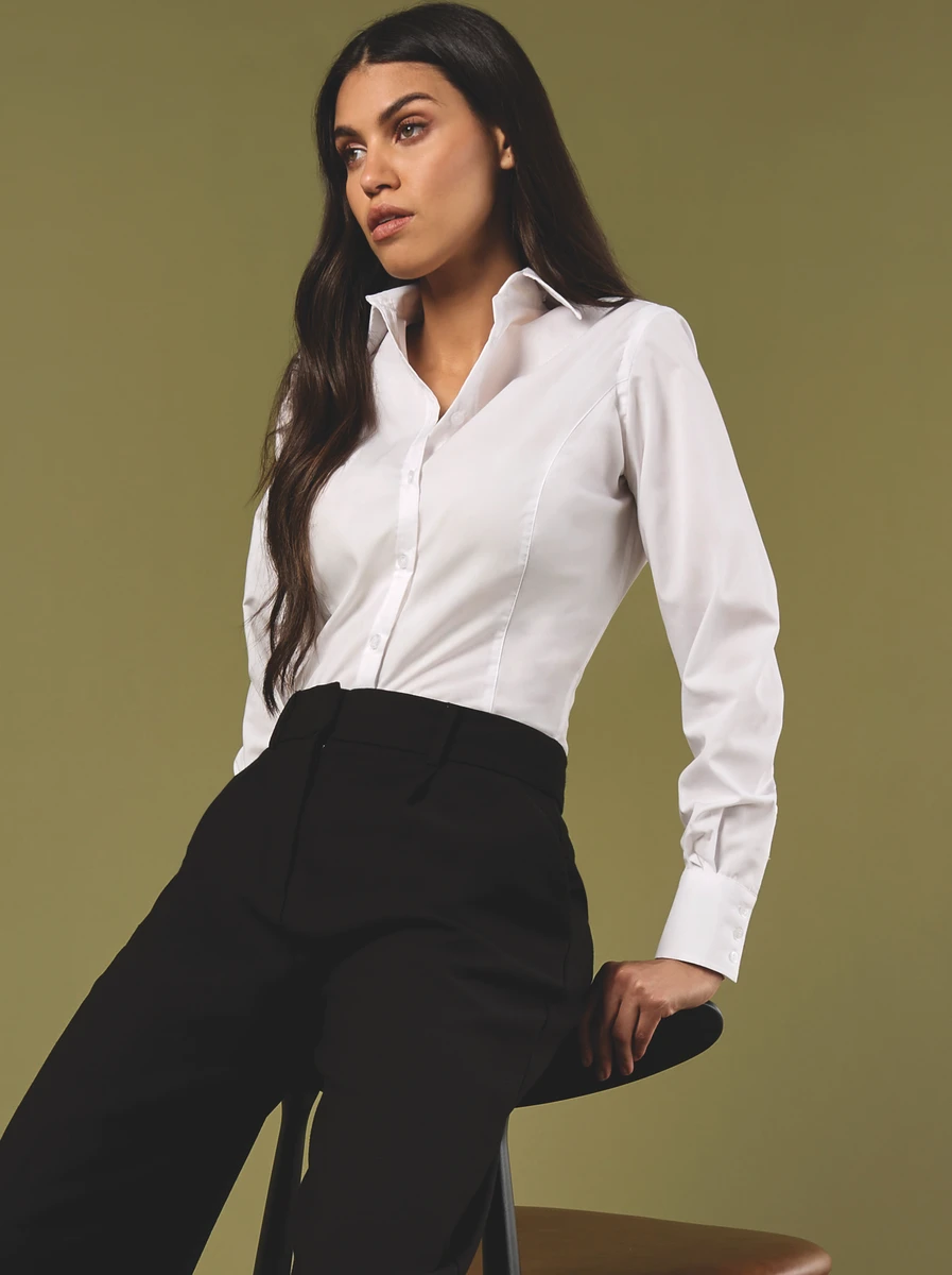 Kustom Kit Womens Business Blouse Longsleeve