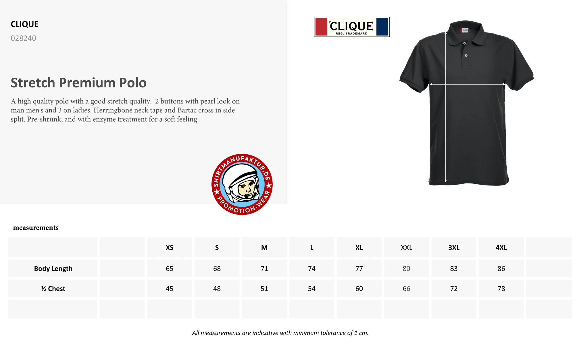 Clique Stretch Premium Polo