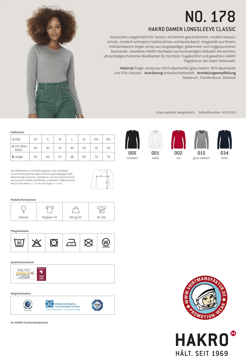 Hakro Ladies Longsleeve Classic