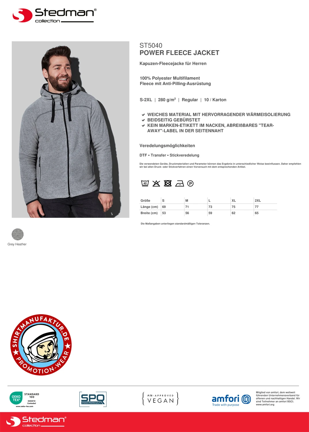 Stedman Power Fleece Jacket